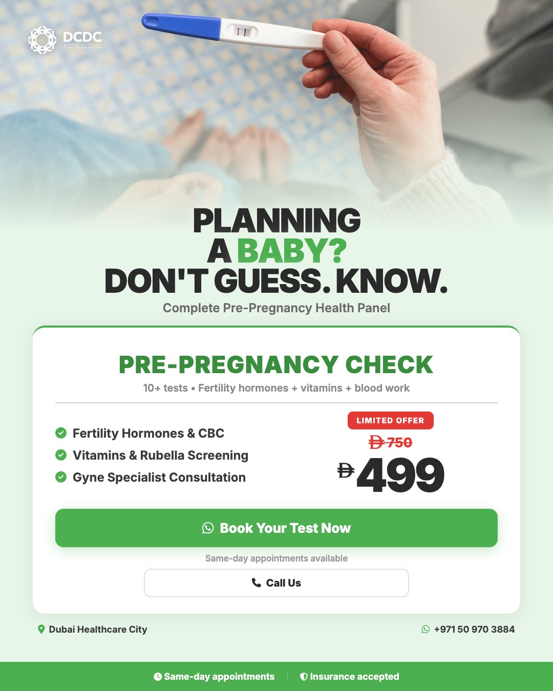 Pregnancy & Maternity packages at DCDC