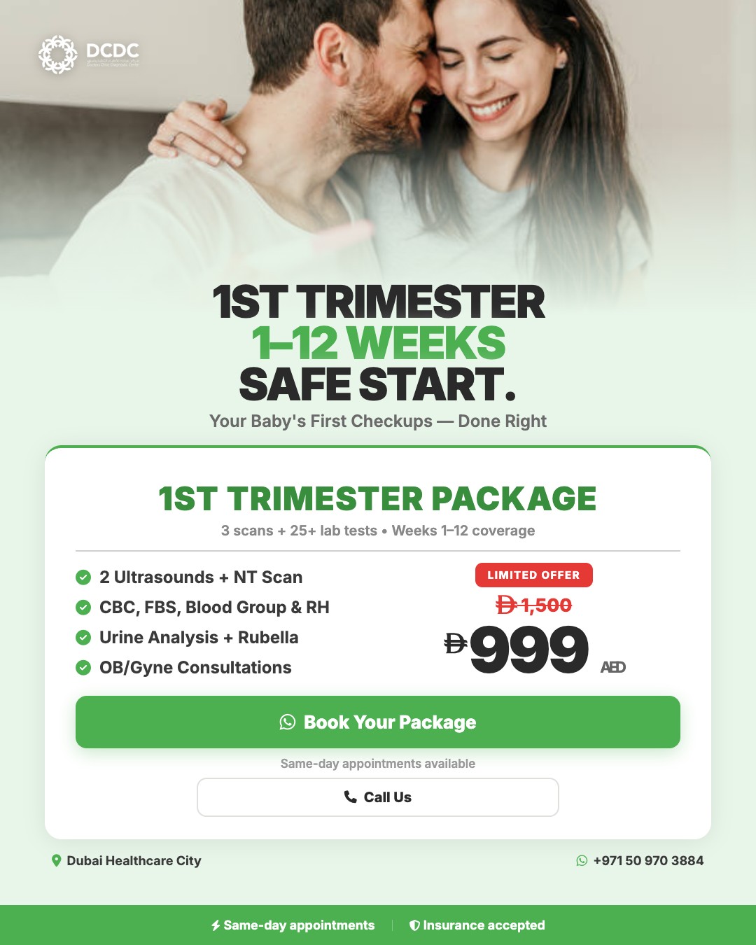1st Trimester Package - DCDC Pregnancy & Maternity