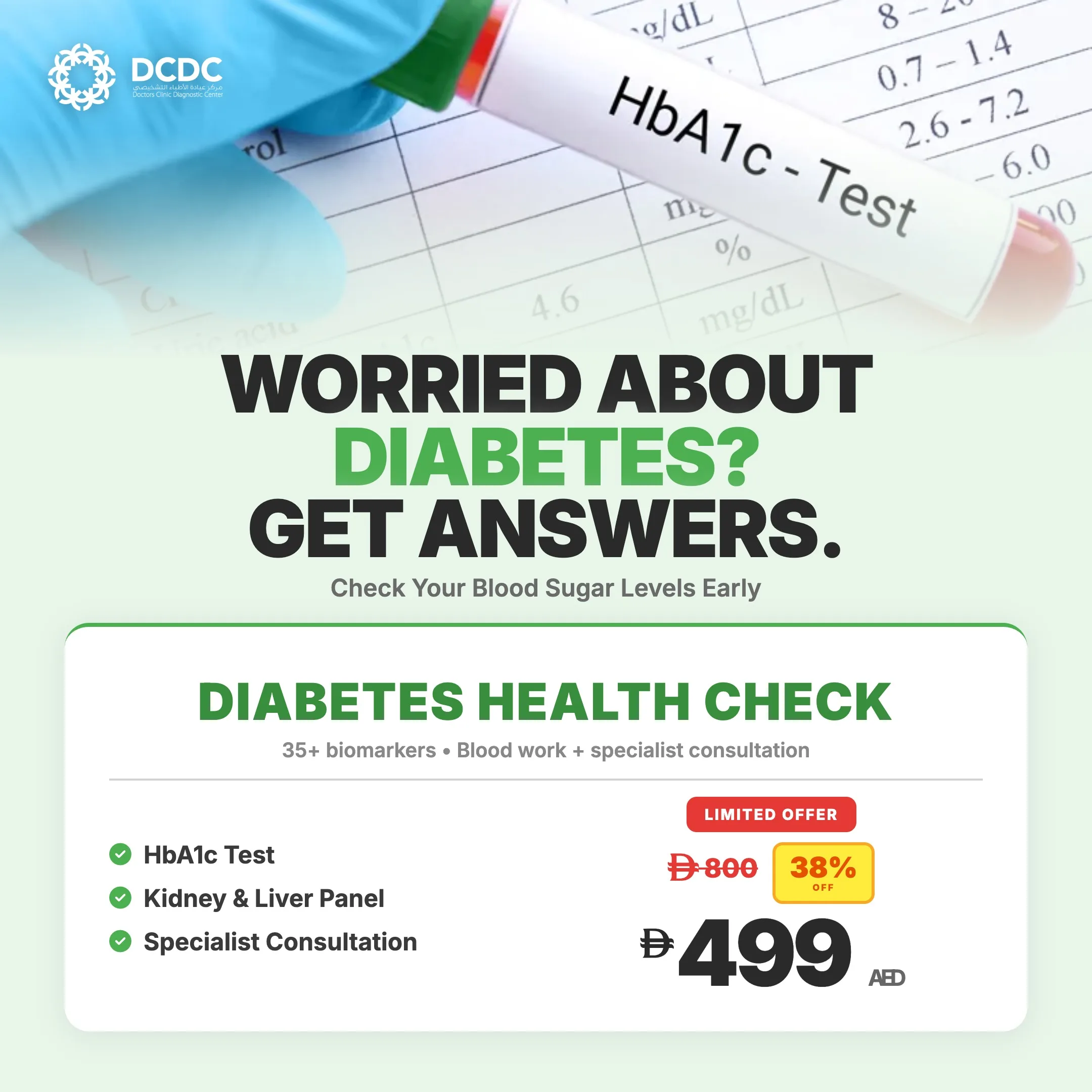 Diabetes & Energy packages at DCDC