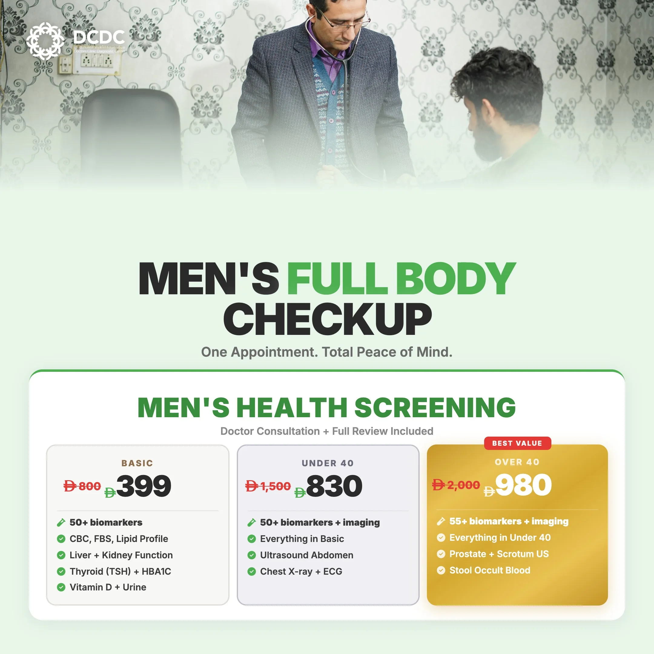 Men's Full Body Checkup - DCDC Body & Organ Health